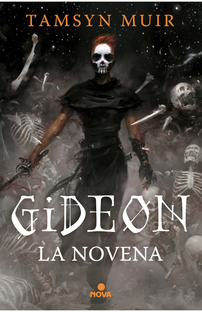 Portada de Gideon la novena de Tamsyn Muir. Publicado por Nova