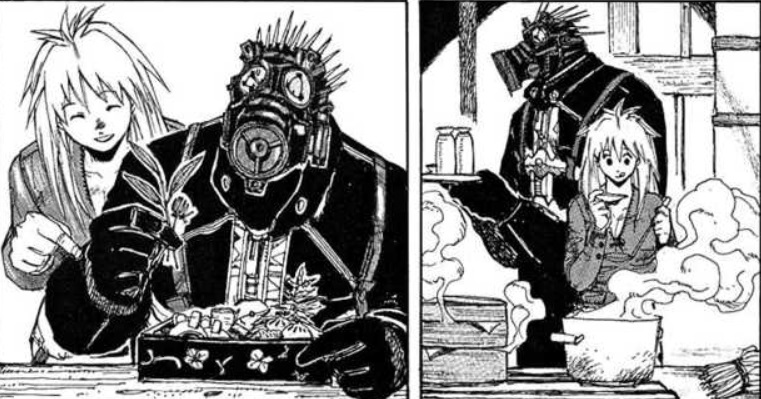 Kaiman y Nikaido, del manga Dorohedoro, cocinan juntos